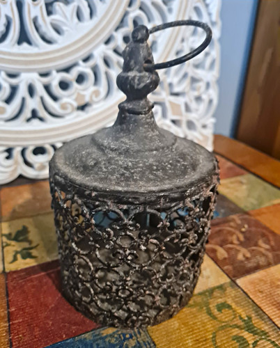 Rustic brown metal - , decorative