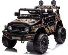 Toyota Ride on Car FJ Land Cruiser Licensed Kids 12v Battery Electric Black