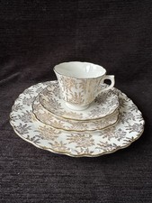Royal Vale Gold Chintz Vintage
