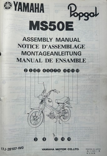 Yamaha ms50e 1985 genuine - yamaha,