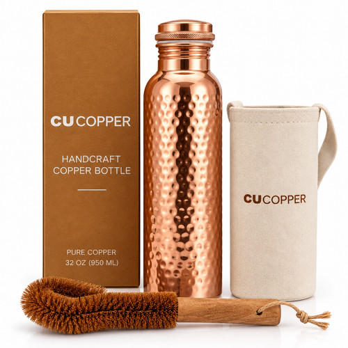 Copper water bottle - water, 950ml