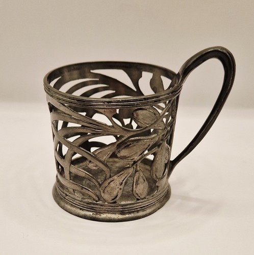 Art nouveau pewter tea - pewter,