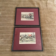 Pair Of Vintage Hunting Scene Prints By John Leech