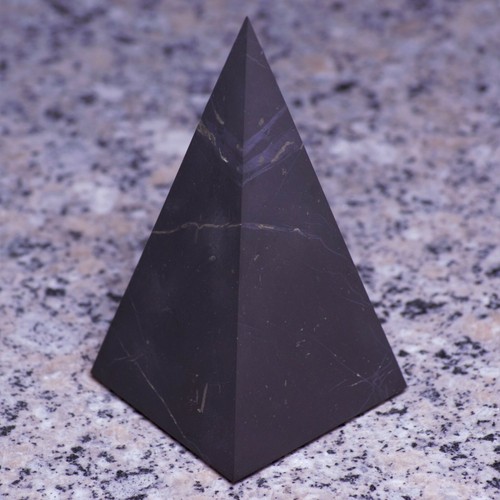 Shungite tall pyramid - pyramid,