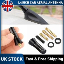 Car Antenna Carbon Fiber Radio FM 1.4inches Antena Black Kit Screw Universal UK