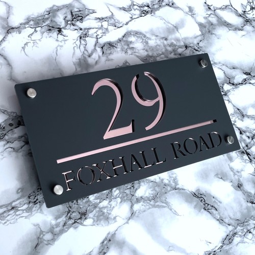House number plaques - house,