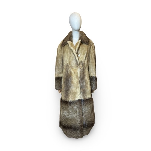 Beaver fur long coat - fur,