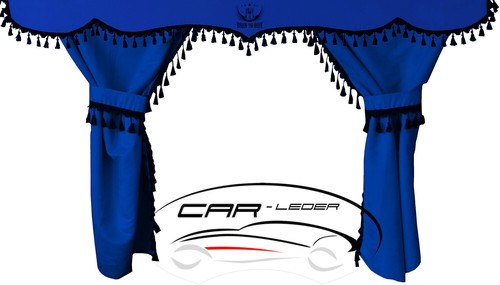 Truck curtain set parts blue - curtain,