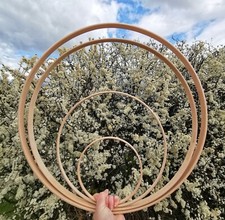 Wood craft hoops - craft,