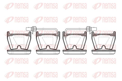 Remsa 0896 brake pad set - brake,