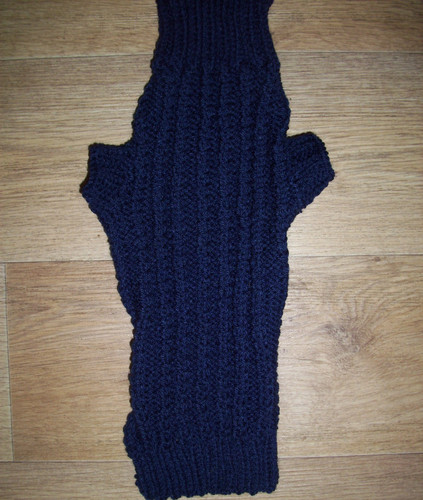 Brand new hand - knitted, ribbed