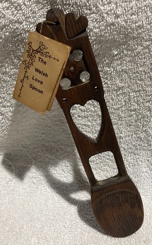 Vintage welsh love spoon - vintage,