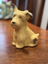 Sylvac Yellow With Brown Detail Scottie Dog 5” Tall
