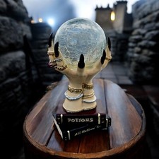 Mystical Fortune Teller's Hands Holding Crystal Ball - LED Light Ornament WOW!