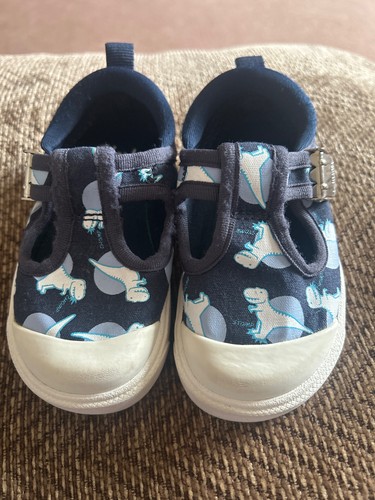 Boys clarks bar - t-bar, canvas
