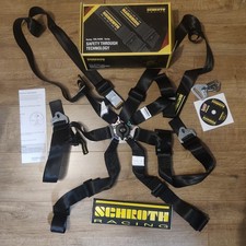 Schroth Motorsport 2x2 6 Point FIA 8853-2016 Racing Rally Harness Black