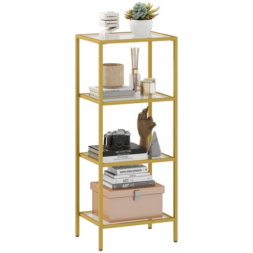 Homcom tier shelving unit - 4-tier,