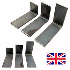 Steel Angle Bracket Heavy Duty 40 x 5mm NO HOLES & Folded @ 90° ZB