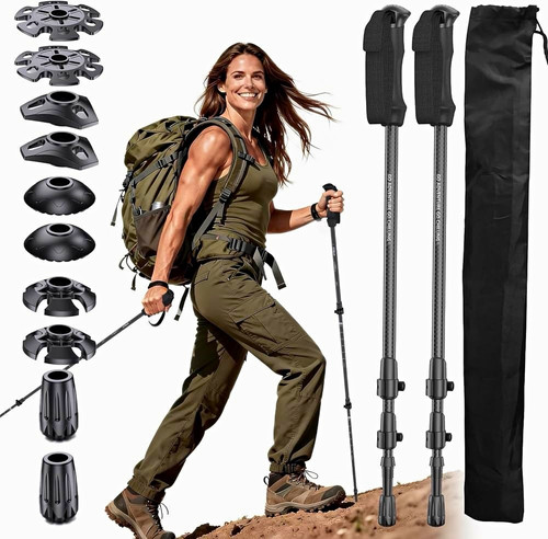 Carbon fiber trekking - carbon,