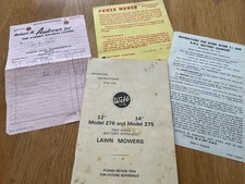 VINTAGE WEBB 276  & 275   LAWN