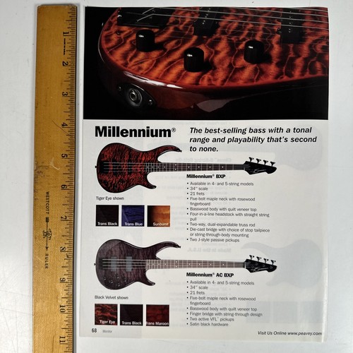 Peavey millennium bass guitar - peavey,