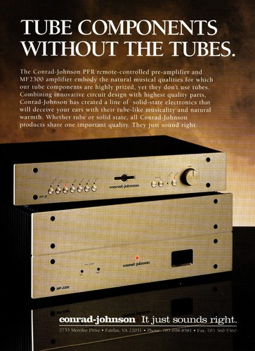 Conrad johnson amp preamp - conrad-johnson, amp-preamp