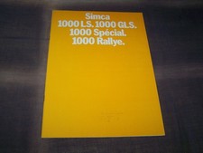 Top Rarity Stunning Prestige Brochure Simca 1000 with Rally 1971!!!