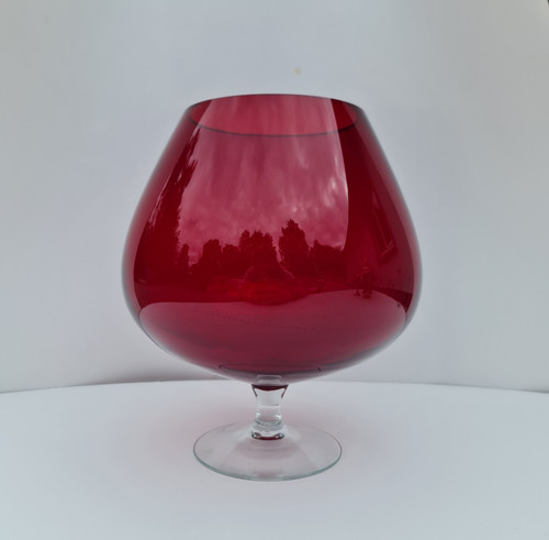 Vintage ruby red glass - ruby,