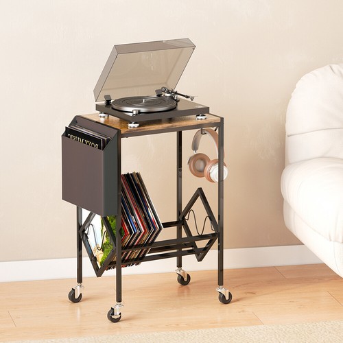 Vintage record storage rack - record, cd