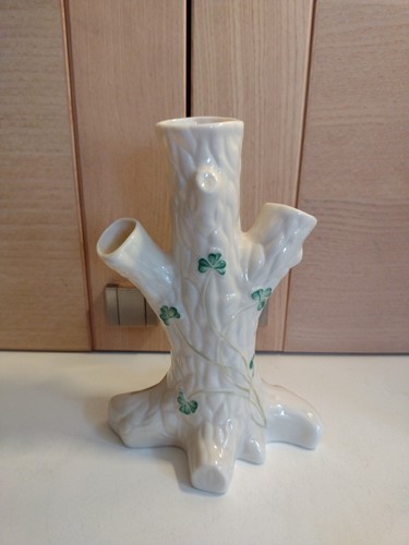 Belleek shamrock tree stump - shamrock,