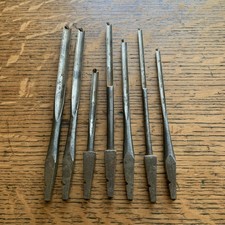 B9-2: 7 x Antique MARSDEN BROTHERS Spoon Gimlet Auger Bits Carpentry Collectable