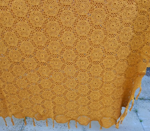 Vintage crochet bedspread - crochet,