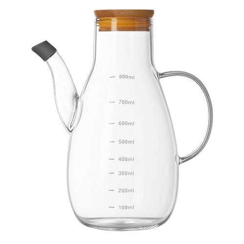 Glass olive oil - olive, pourer
