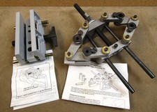 LEICHTUNG DOUBLE EDGE-TO-EDGE W/ BUSHINGS & WOODWORKERS SUPPLY DOWELING JIG