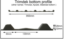 50 × Infill Strips Trimdeck Bottom Strips Roofing Foam Seal Strips Bottom style