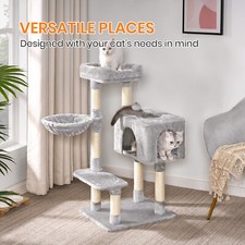 Dogat Cat Tree 100cm Cat Tower Scratching Post Climbing Tower Indoor Cats House