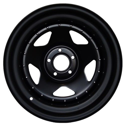16x8 john red steel - john, black