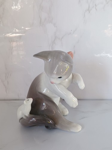 Lladro cat and mouse - lladro,