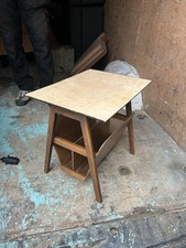 Vintage Wooden Magazine Rack Side Table Regency Furniture Style Mid Century