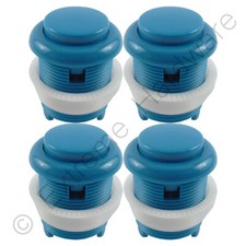 4 x Blue Leaf Style 28mm Round