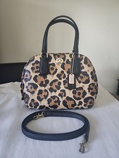 COACH Baseman Ocelot Mini Prince Street Satchel Wild Beast Leopard 