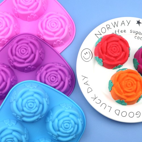 2pcs row large rose - 6-in-a-row,