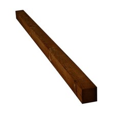 150x150x3000mm Brown Timber Fence Post - Minimum Order 2 Posts - Check Delivery