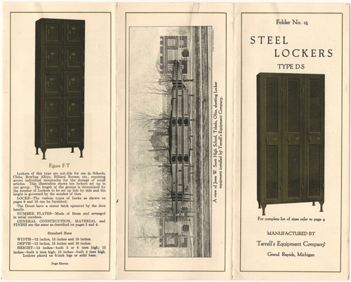 1920s steel school lockers - steel,
