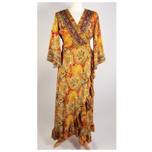 Dress long wrap maxi - wrap, s
