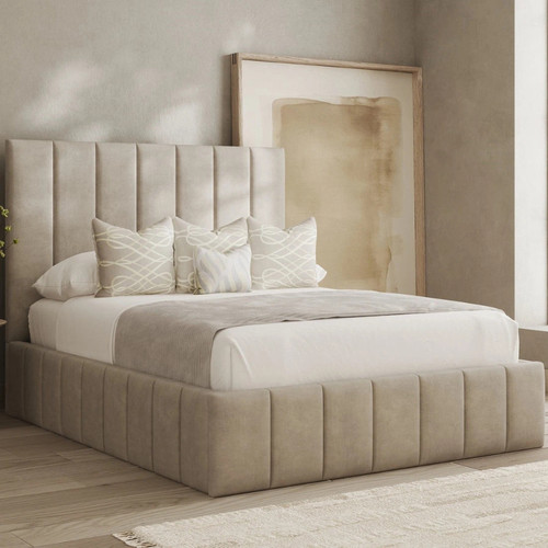 Lined panel bed - lined, frame