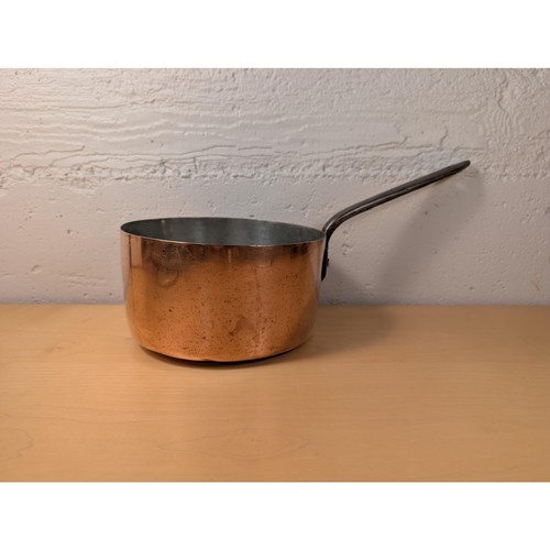 Vintage copper saucepan with - copper,