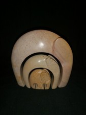 Stone Elephants, Set Of 3