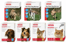 Worming Wormer Cat Dog Treatments Beaphar UK Tablets Creams Roundworms Tapeworm