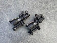 Black ACOG TA31 RMR 4x32 Illuminated Fibre Optic Sight Scope with RMR Airsoft